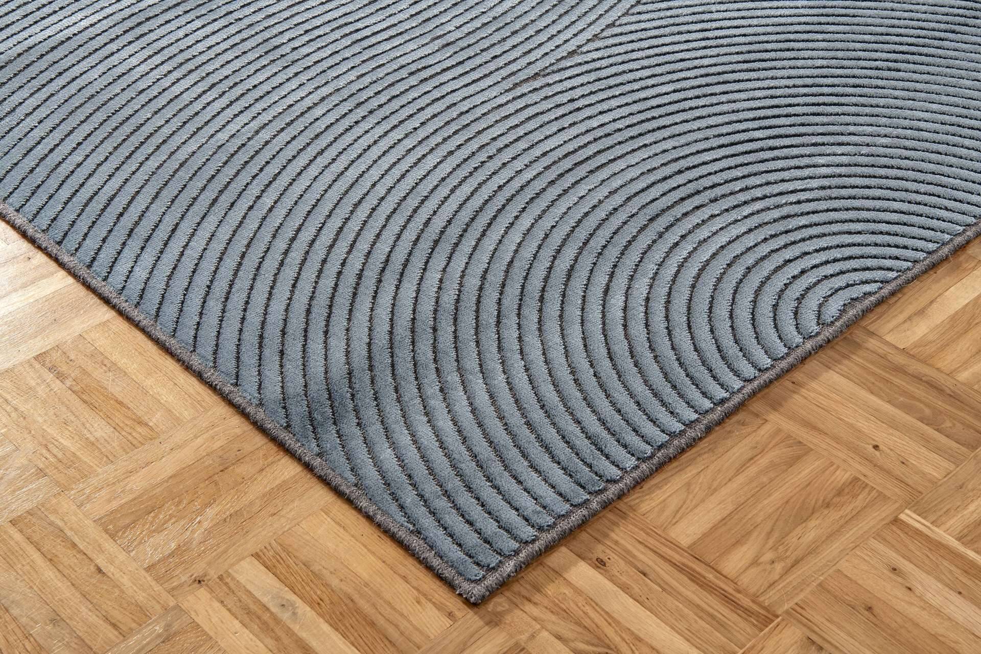 Moderner Teppich 160x230cm reine Viskose Flachgewebe  – Bild 3